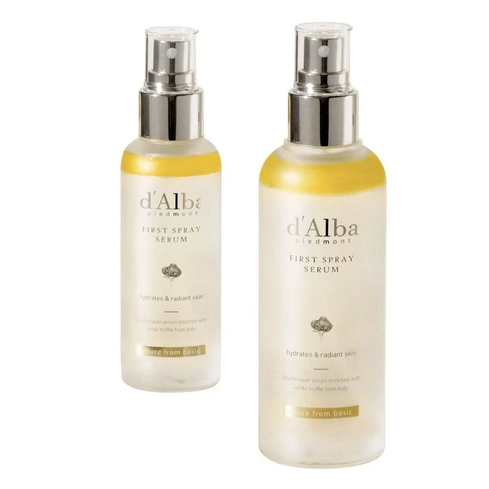 D'ALBA PIEDMONT Italian White Truffle First Spray Serum6.08oz + 3.38oz AUTHENTIC